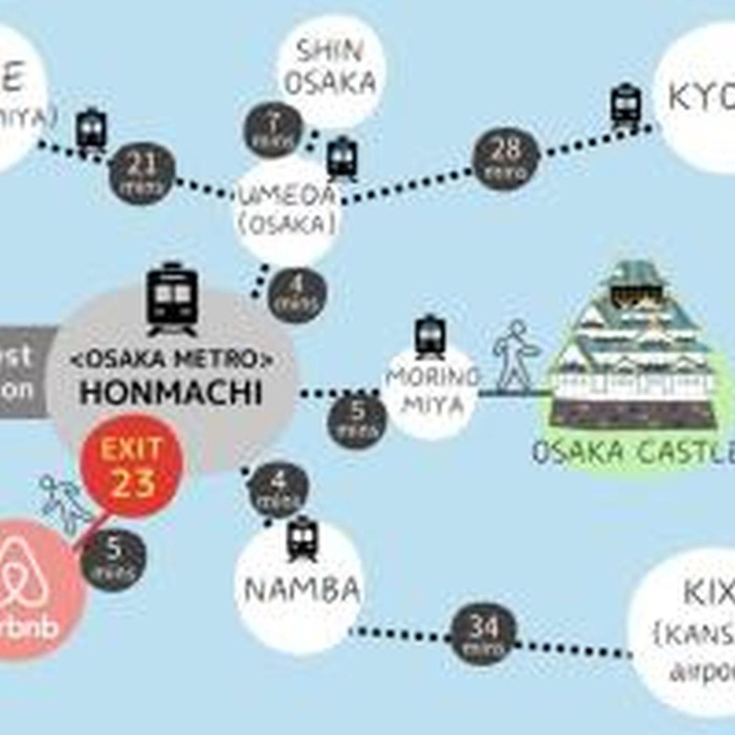 コンフィデンスロン905 Apartment Osaka Bagian luar foto